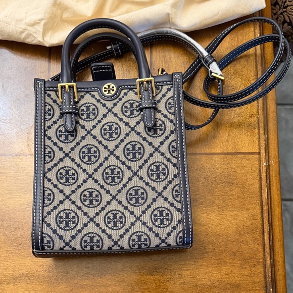Tory Burch Handbags - Tory Burch Black and Tan Mini Bag. BRAND NEW